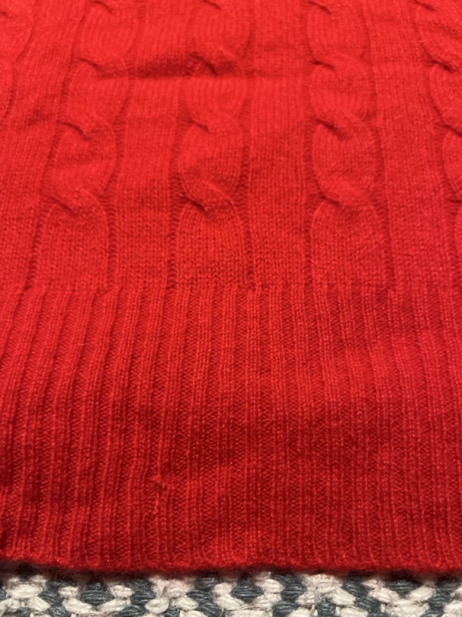 Maglioni & Felpe: 100% Pure Cashmere Zopfstrickpullover  Rot Gr.L – Usato da Basel venduto da SimpleE 7