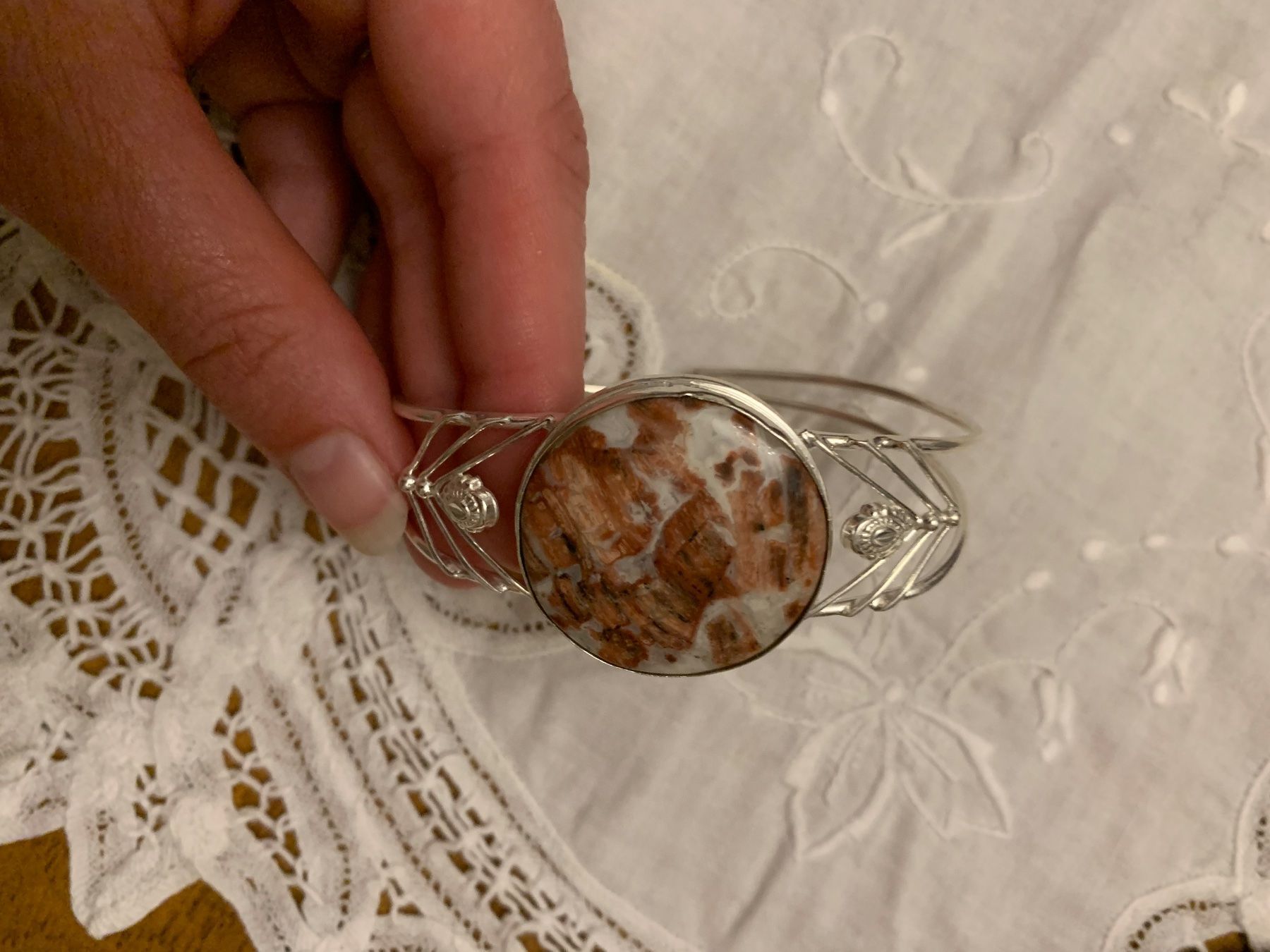 Bracciali & Braccialetti: Armreif Armspange Silber Jaspis – Nuovo (secondo la descrizione) da Birsfelden venduto da Exclusivity 1