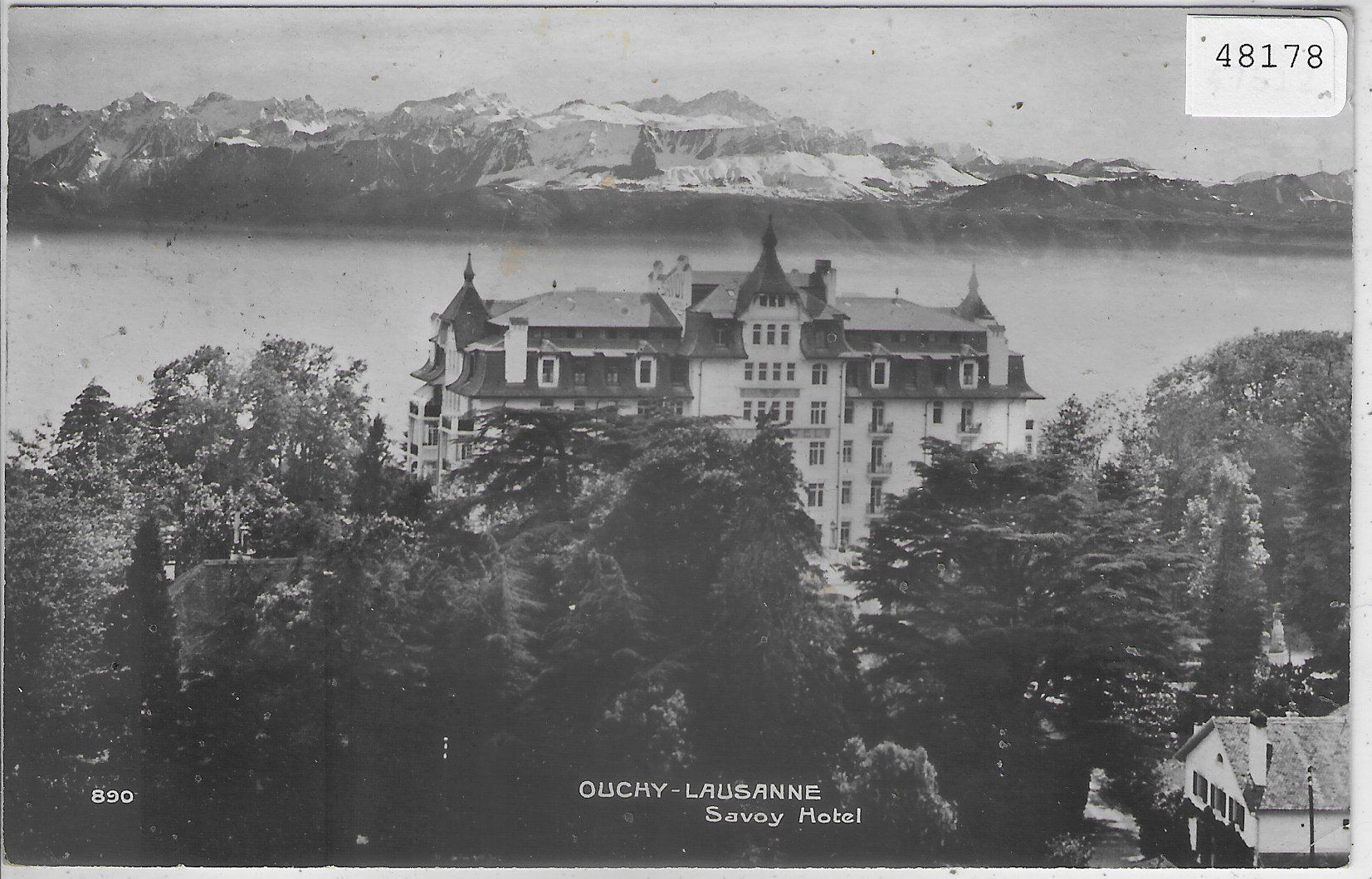 Cartoline postali: Ouchy-Lausanne - Savoy Hotel – Usato da Ettingen venduto da Kartenplanet