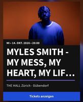 2x Tickets für Myles Smith Konzert Zürich 14.10.