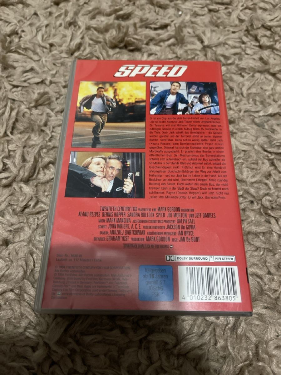 Alle VHS: Speed - Action Klassiker mit Keanu Reeves auf VHS! – Gebraucht aus Unterkulm von AnoliOccasion 2