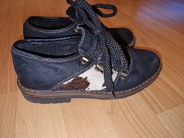 KILVANA Lederschuhe Gr. 36, schwarz/braun/weiss Neu
