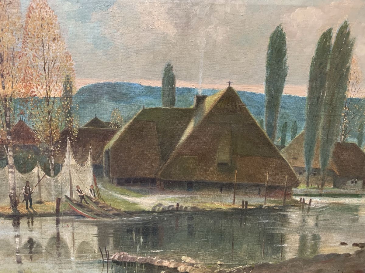 Dipinti: O. BRAIG 1875  – Usato da Wolfhalden venduto da SecondAntique 1