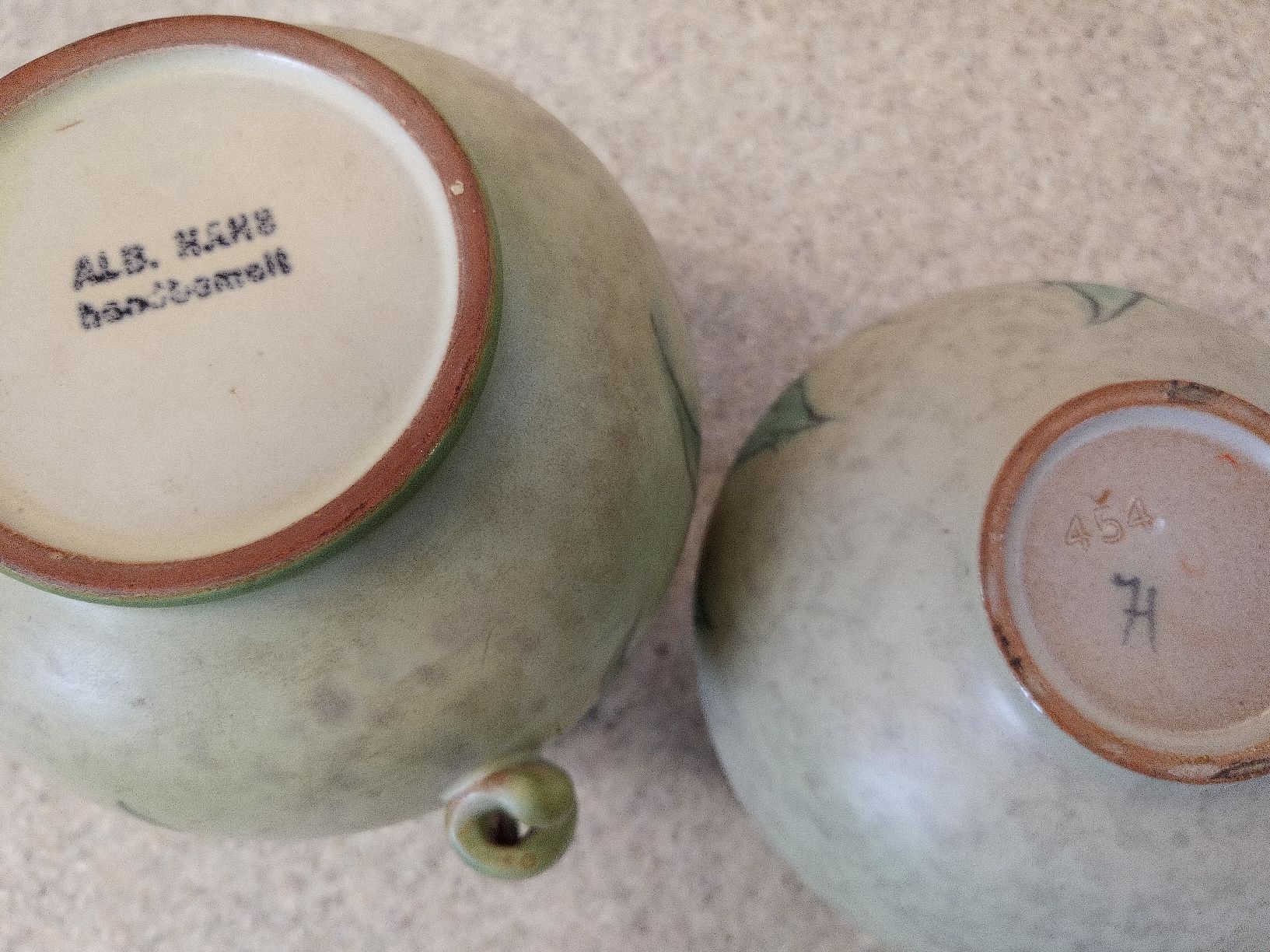 Vasi & Recipienti: 2x Keramik Vasen H. Hans Handbemalt – Usato da Reiden venduto da Zofi-Brocki 3