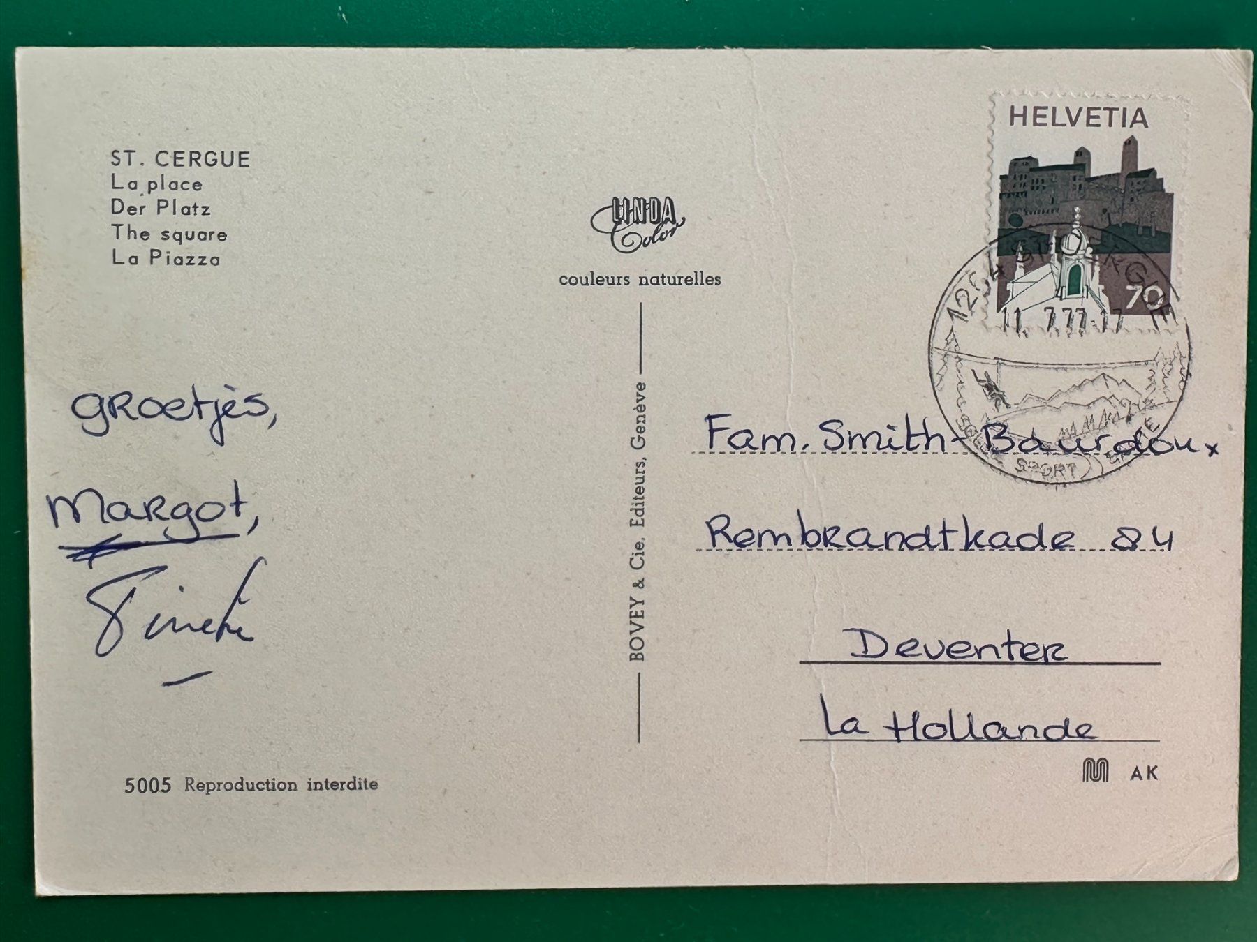 Cartes postales: St. Cergue - Der Platz - Oldtimer – D'occasion à Steg VS par _vinci_ 1