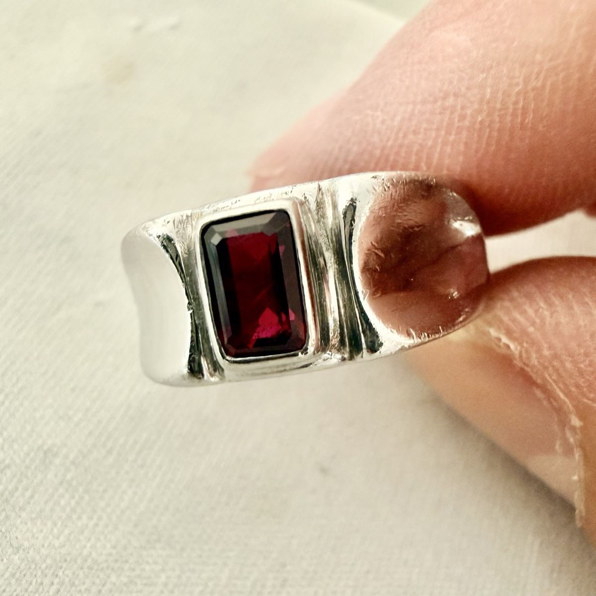 Ringe: Bague en argent - Grenat – Gebraucht aus Marly von Nor_al3 1