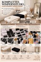 Wimpernstudio Komplettset – Zubehör & Ausstattung