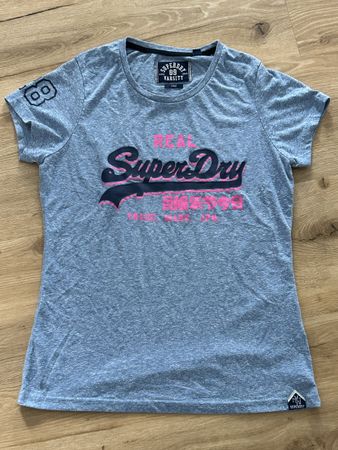 Superdry T-Shirt Grösse L Grau 
