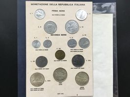 Monetazione della Repubblica Italiana,Prima e seconda serie