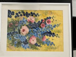 Silke Glättli, Original Aquarell, Sommergarten