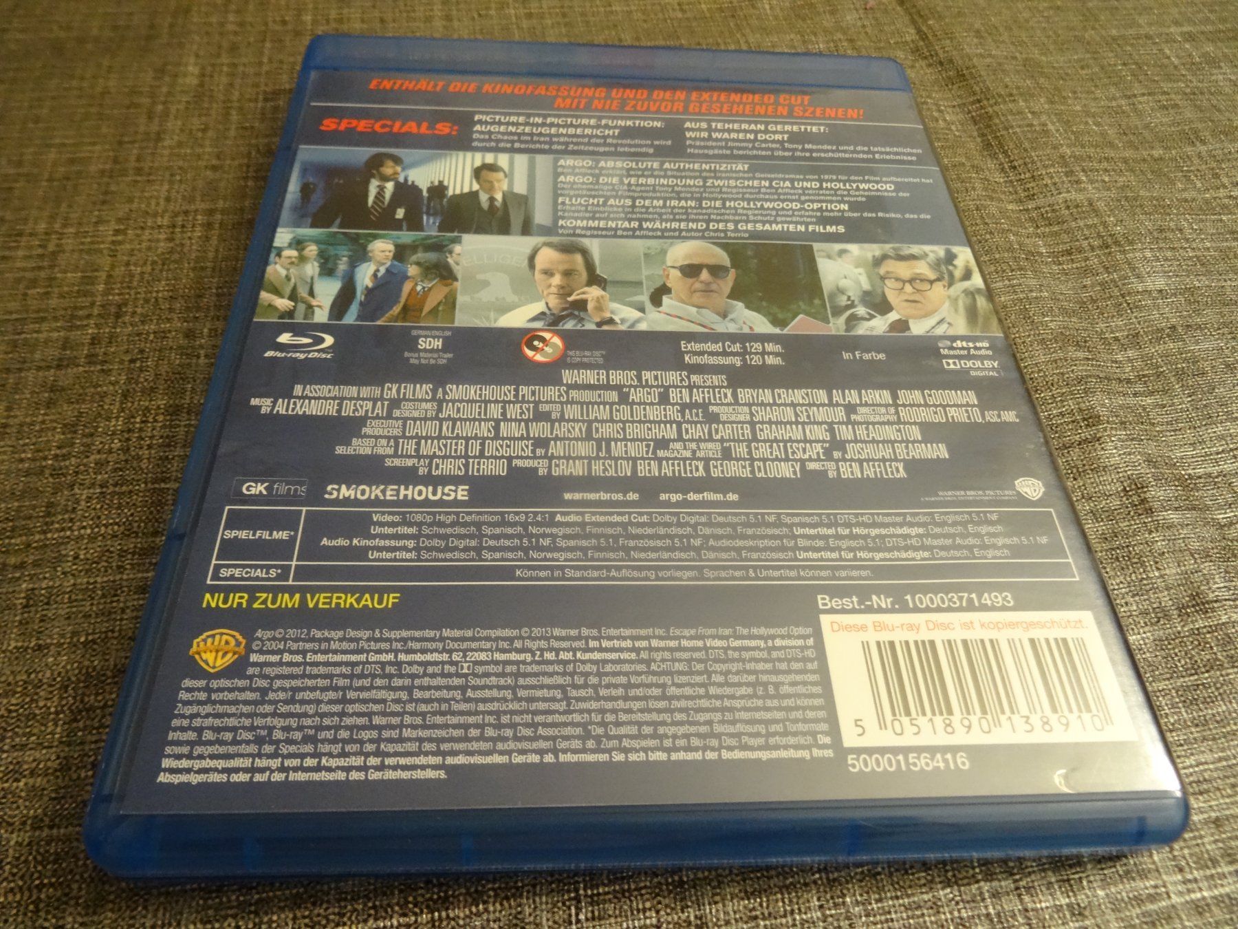 Tutti i DVDs: Argo - Extended Cut (Blu-ray) – Usato da Olten venduto da Disc-Verkauf 2