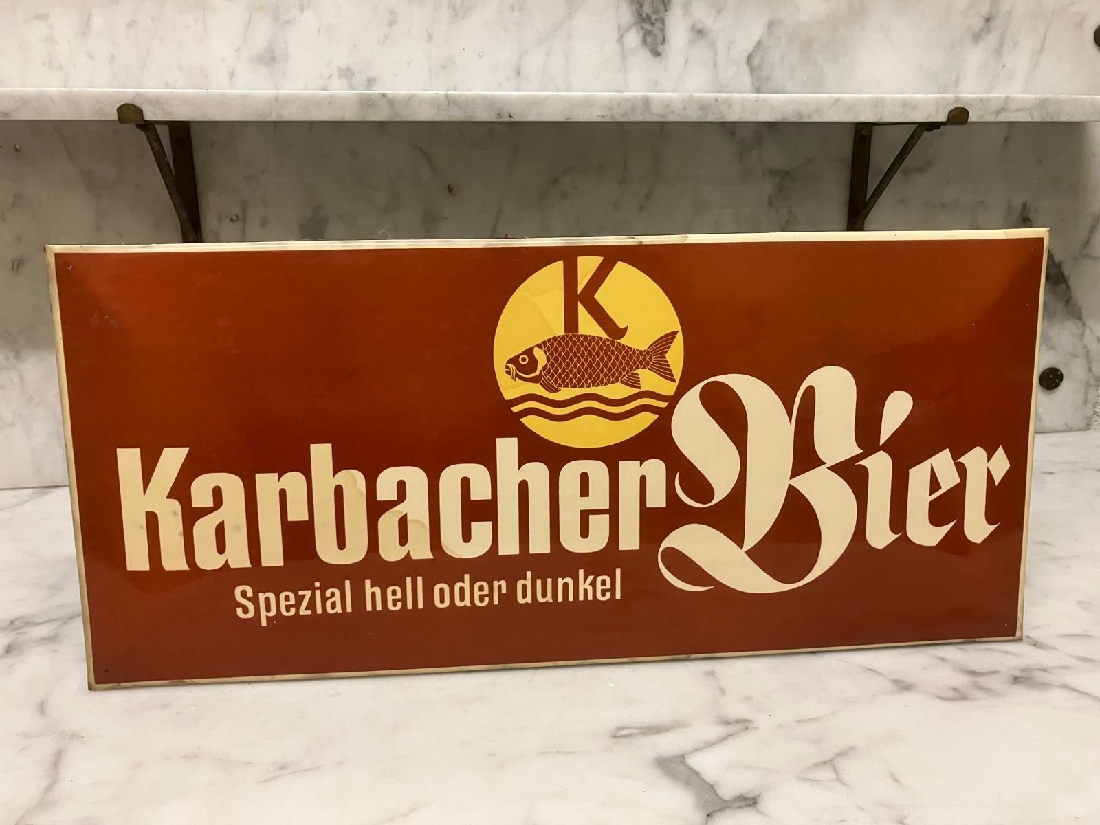 Schilder: Karbacher Bier - Blechschild, kein Emailschild – Gebraucht aus Regensdorf von 7ws8 2