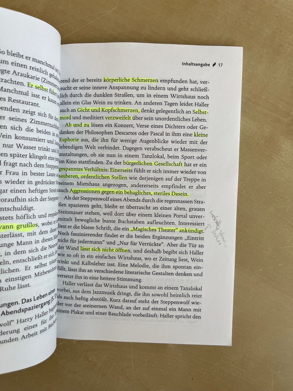 Libri: Stark Interpretation - Der Steppenwolf - Hermann Hesse – Usato da Wettingen venduto da gaphda 2