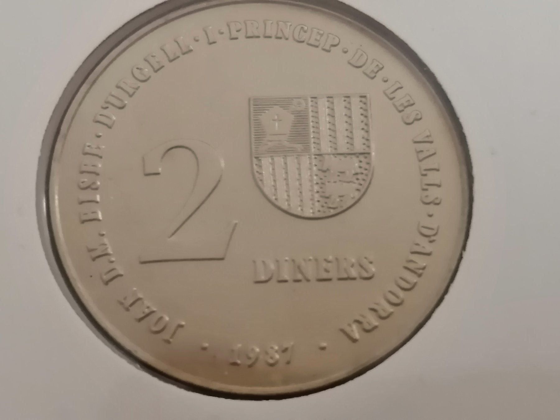 Tutti le monete: 2 Diners Andorra 1987, Olympische Spiele – Usato da Nunningen venduto da mochflo 3
