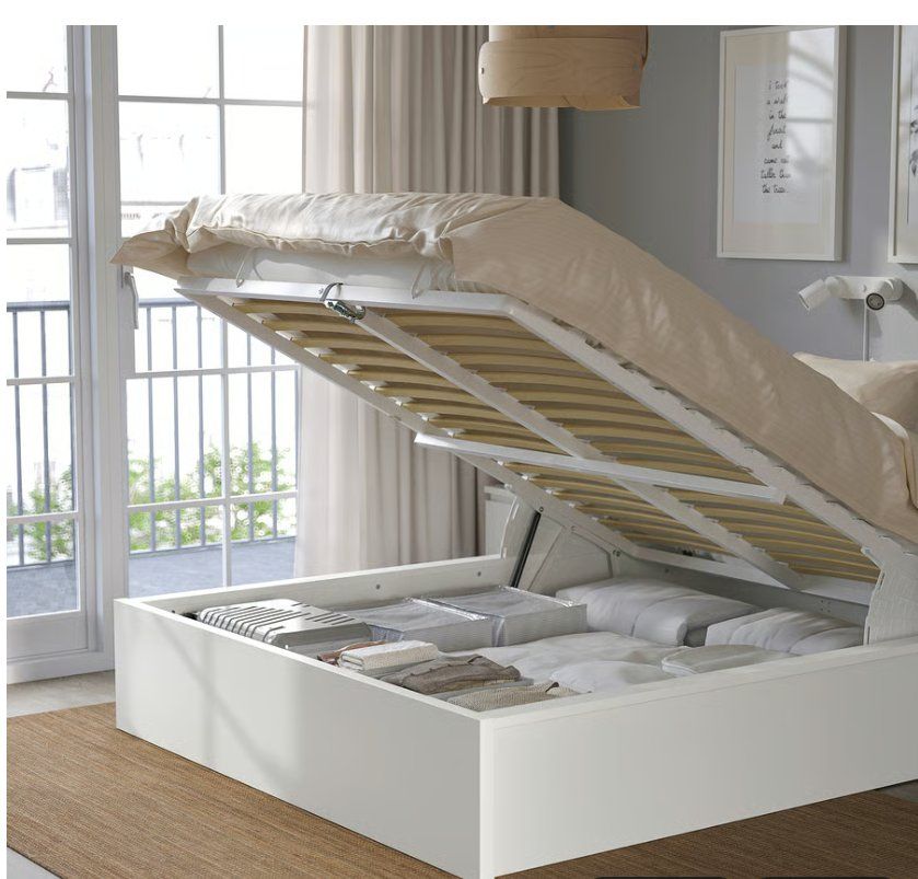 Ikea Letti: Malm Bettgestell mit Aufbewahrung – Usato da Olten venduto da Venalicius 1
