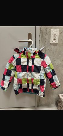 Northsports Winterjacke Mädchen Gr. 128 kariert bunt