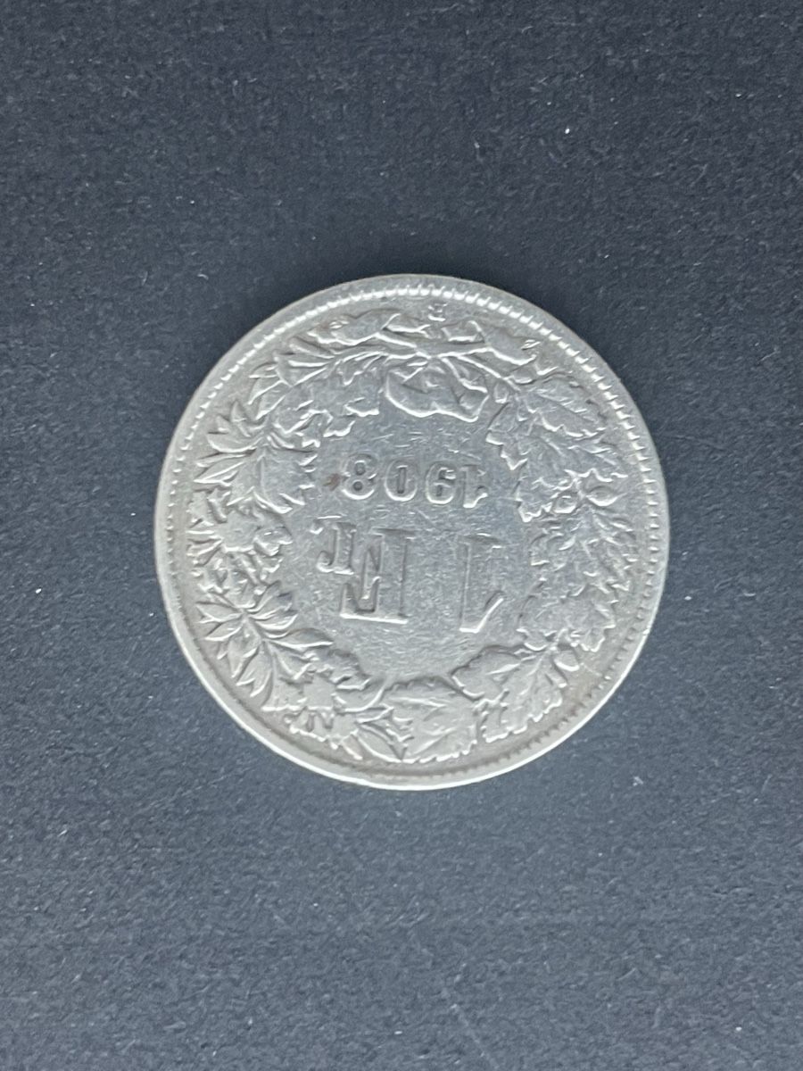 Toutes les monnaies: 1.- Silber CH Jahr 1908 – D'occasion à Meierskappel par Hala03