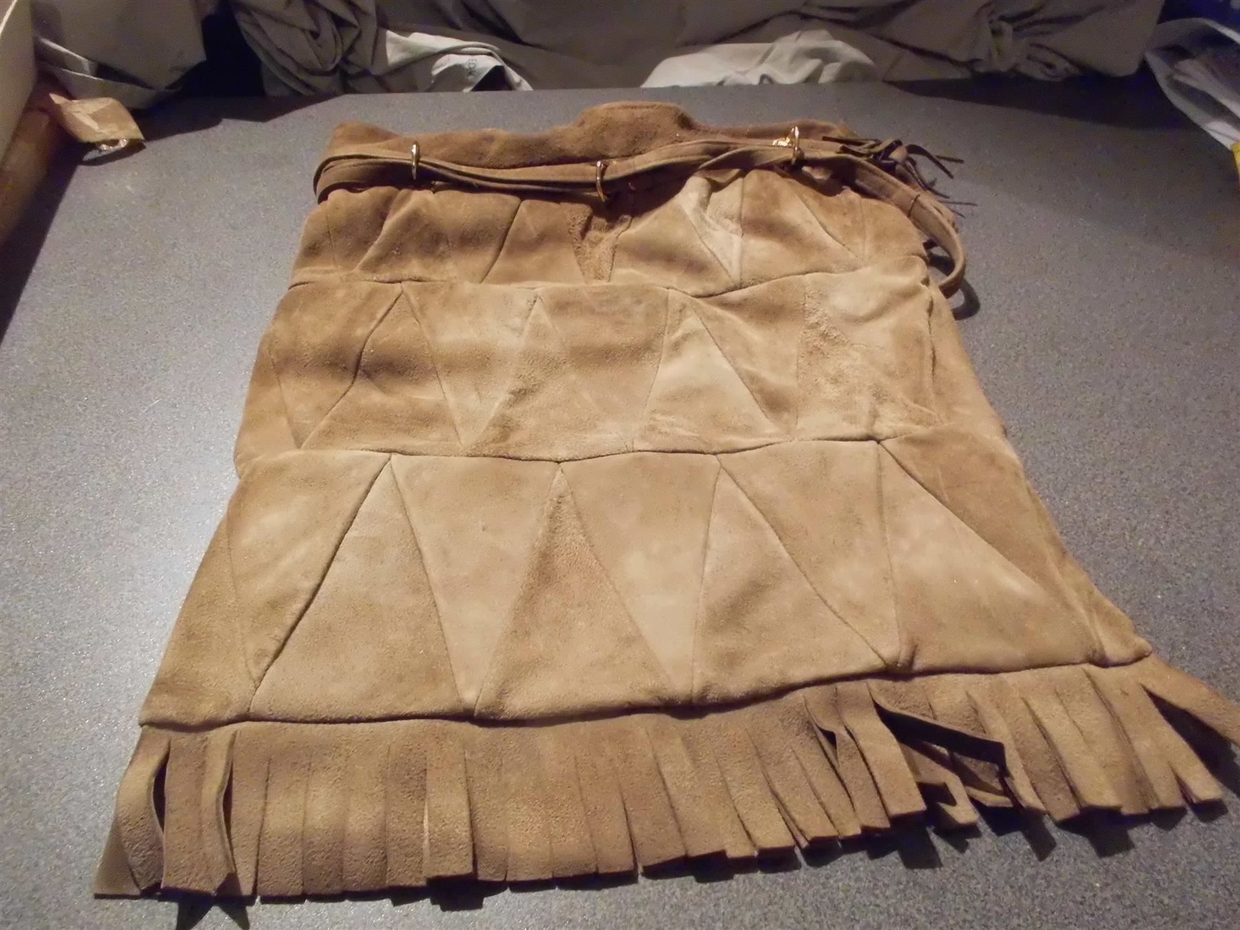 Borse da donna: Tasche/Beutel, Wildleder, hellbraun – Usato da Zürich venduto da abraxas1291
