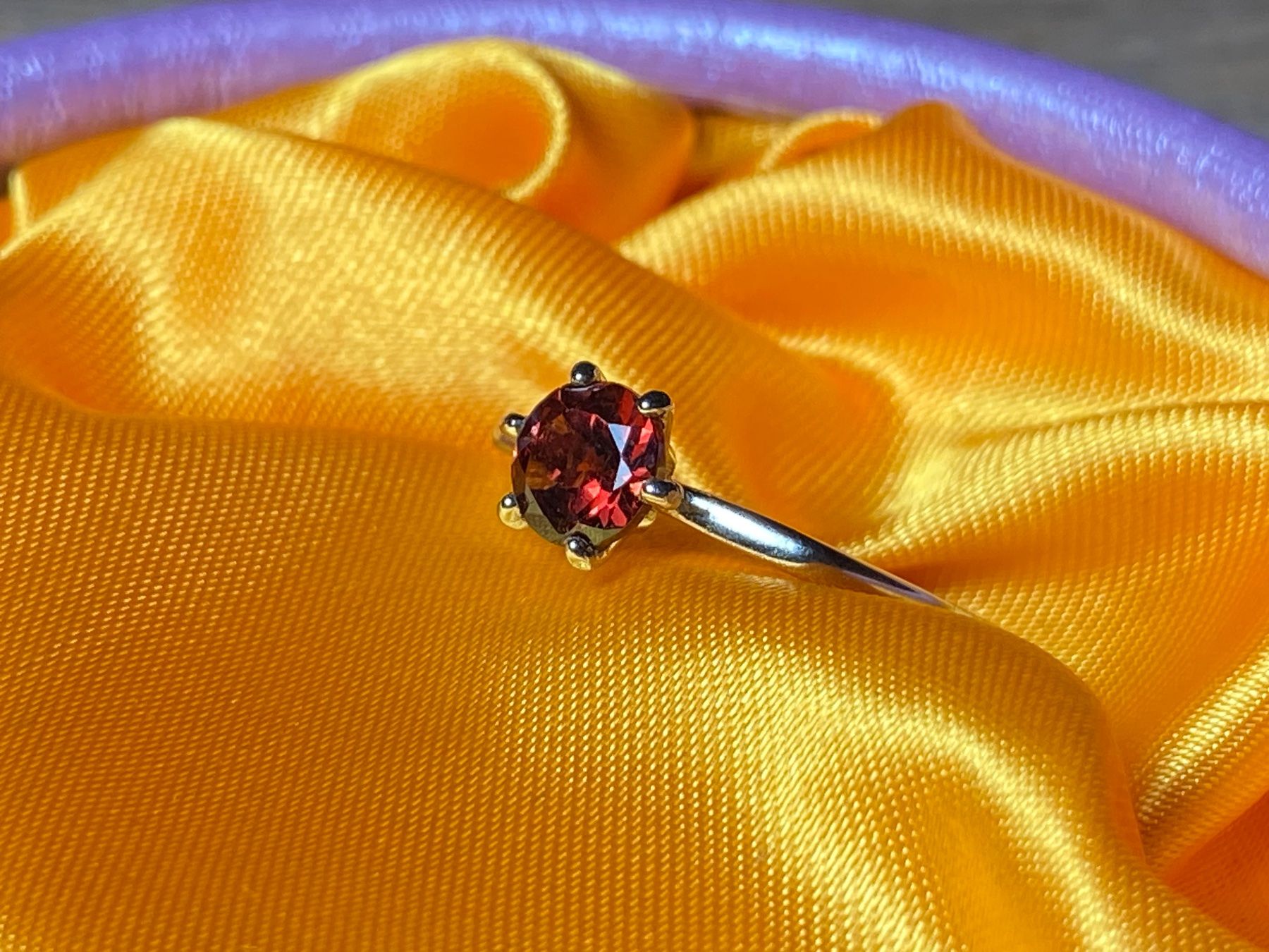 Ringe: Granat Ring Silber 925 vergoldet 💎✨ – Neu und originalverpackt aus Laax GR von Kiki-Kingdom2 7