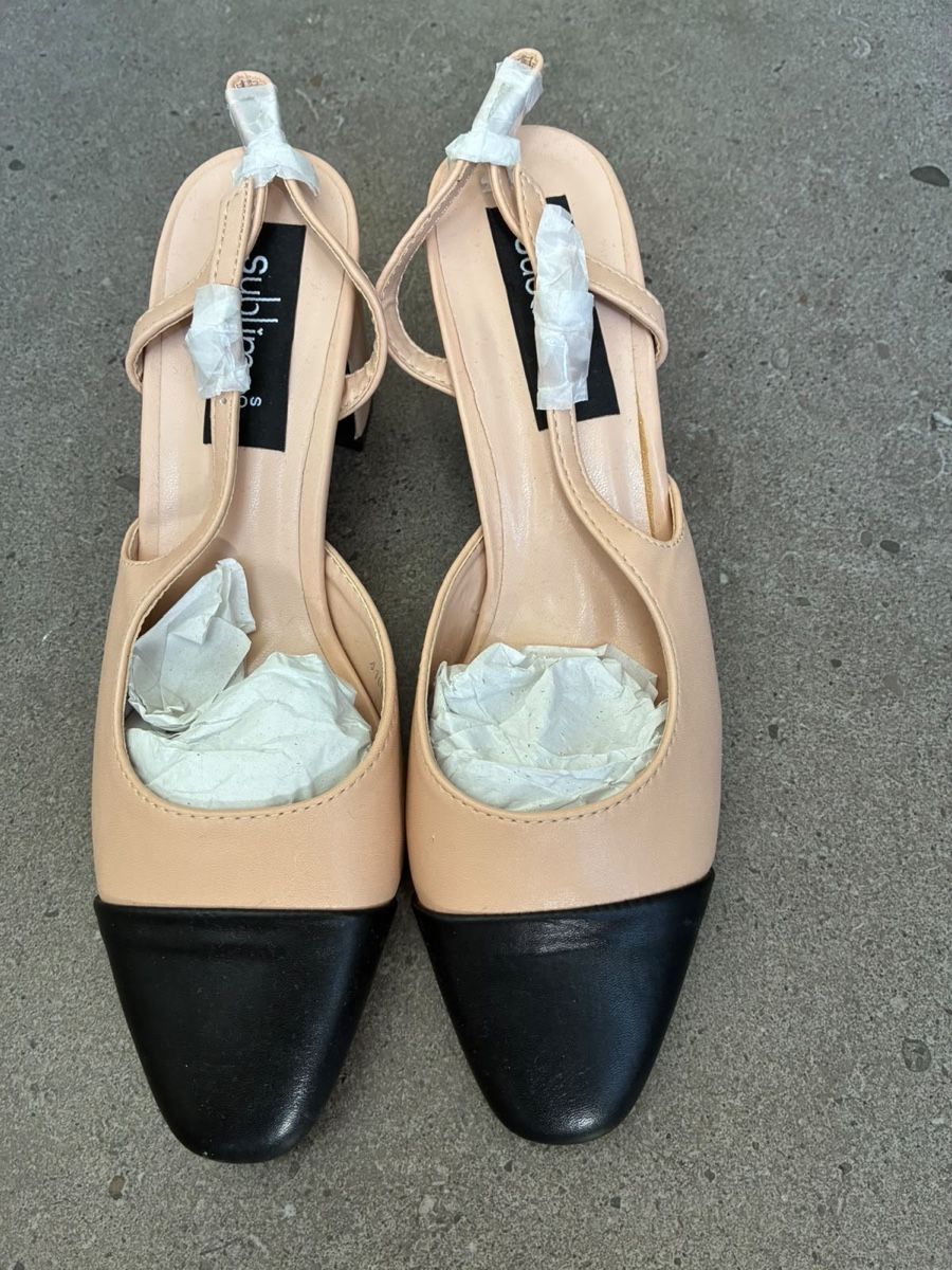 Scarpe da donna: Slingback sublime nero e beige  – Nuovo e nell'imballaggio originale da Muzzano venduto da nat_x9hf