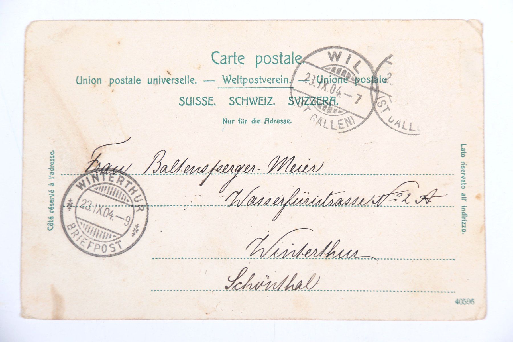 Cartoline postali: Wil - Asyl – Usato da Hettlingen venduto da Scholi99 1