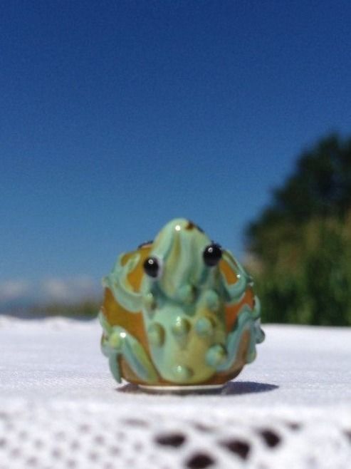 Ciondoli: CHARM BEAD FROSCH PANDORA-KOMPATIBEL – Usato da Subingen venduto da Etageren 3
