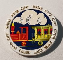 AA432 - Alte schöne Brosche SBB CFF FFS  Dampflockomotive