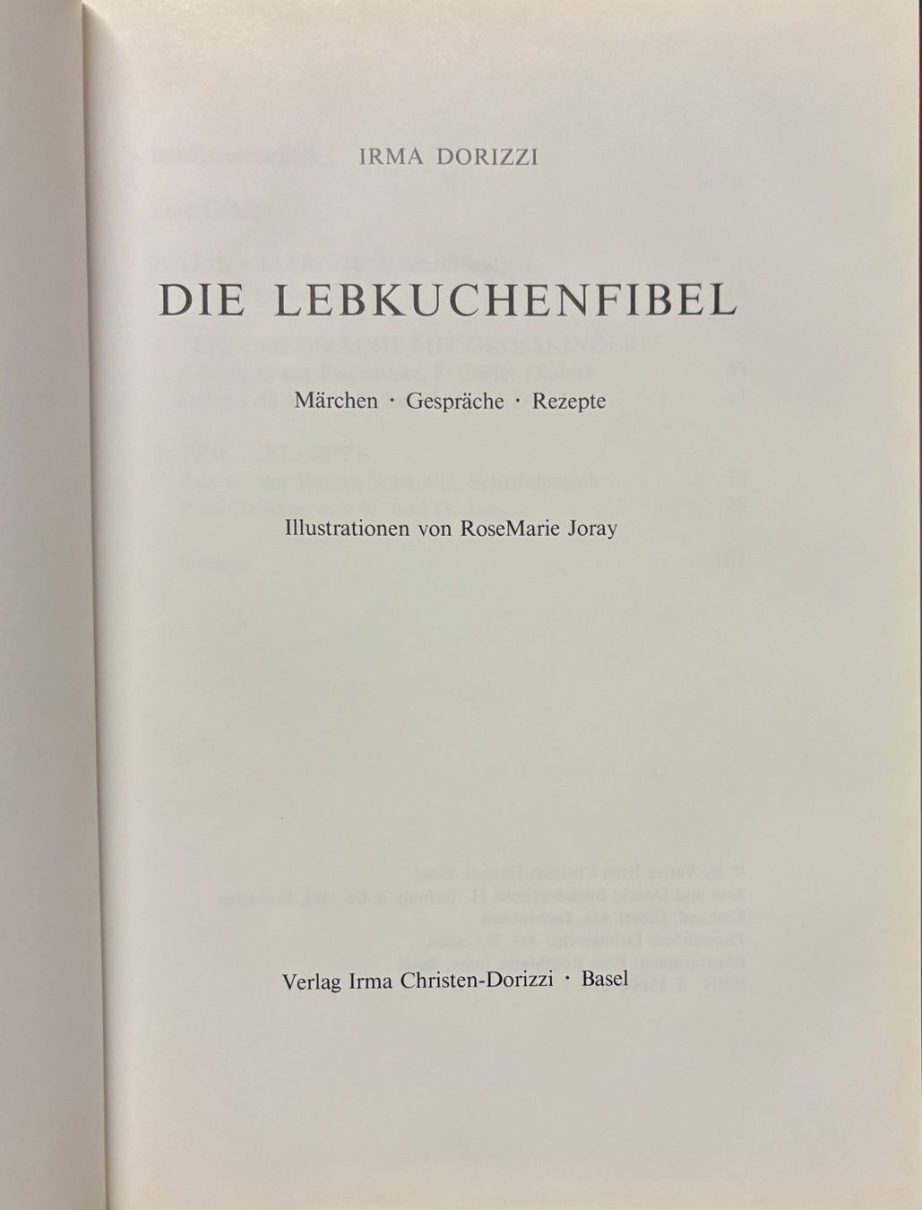 Libri: Irma Dorizzi, Die Lebkuchenfibel – Nuovo (secondo la descrizione) da Sarnen venduto da Livres 1