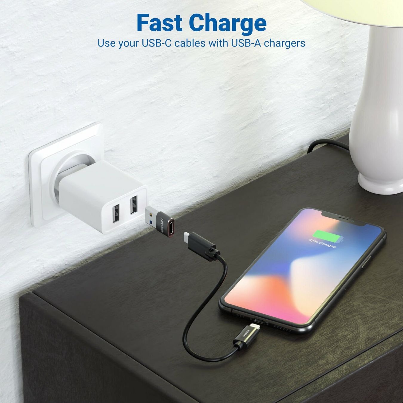 Unità & Adattatore: Stecker USB C auf USB A Adapter Konverter iphone ipad schwar – Nuovo (secondo la descrizione) da Kirchdorf AG venduto da Lionstein 2