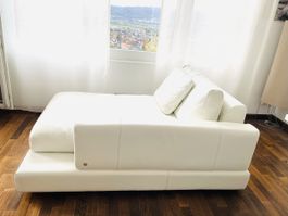 Weisses Sofa aus Echtleder, Top Zustand!