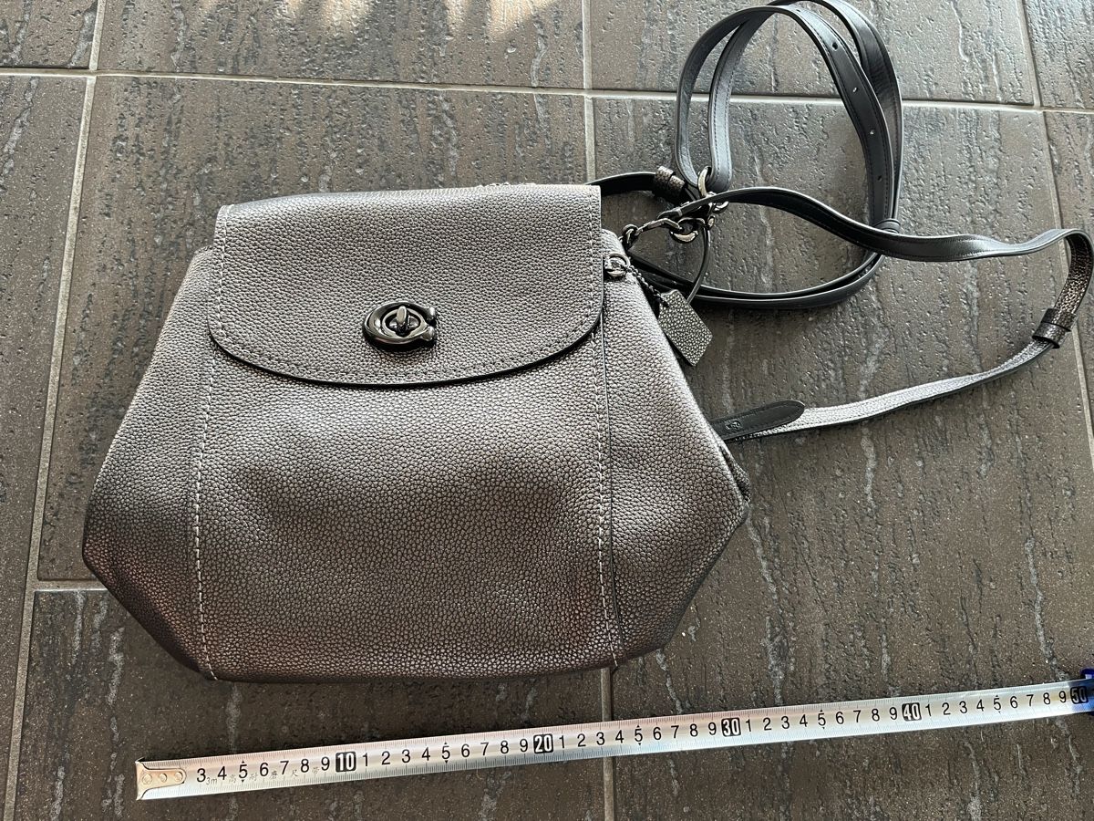 Coach Zaini: Neu COACH Rücksack grau metallic – Nuovo e nell'imballaggio originale da Niederwil AG venduto da camilinna