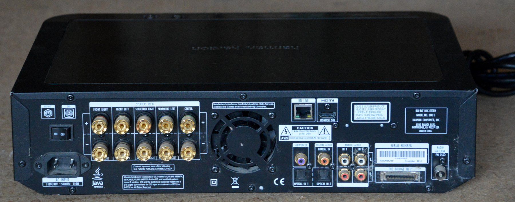 Harman-Kardon Lettore multimediale & Streamer: Harman Kardon BDS 5  Blu-ray DVD USB Receiver – Usato da Collonges venduto da arashee 3