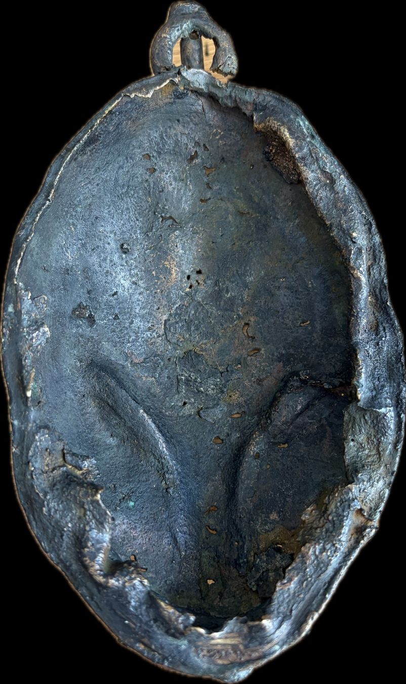 Internationale Kunst: tête de léopard en bronze – Gebraucht aus Cheyres von Gr33 1