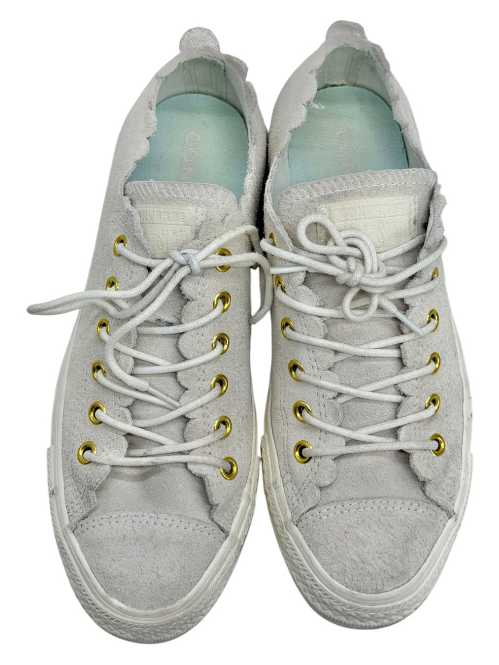 Converse Scarpe da donna: Baskets Converse All Star cuir daim gris. Pointure 37.5 – Usato da Cossonay-Ville venduto da PatineDuTemps 3