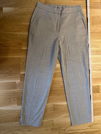 H&M Anzugshose, beige/weiss, Grösse 36