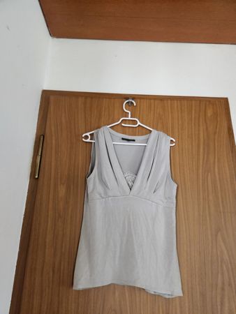 Apostrophe Top Gris Taille 46 ( L)sans manches