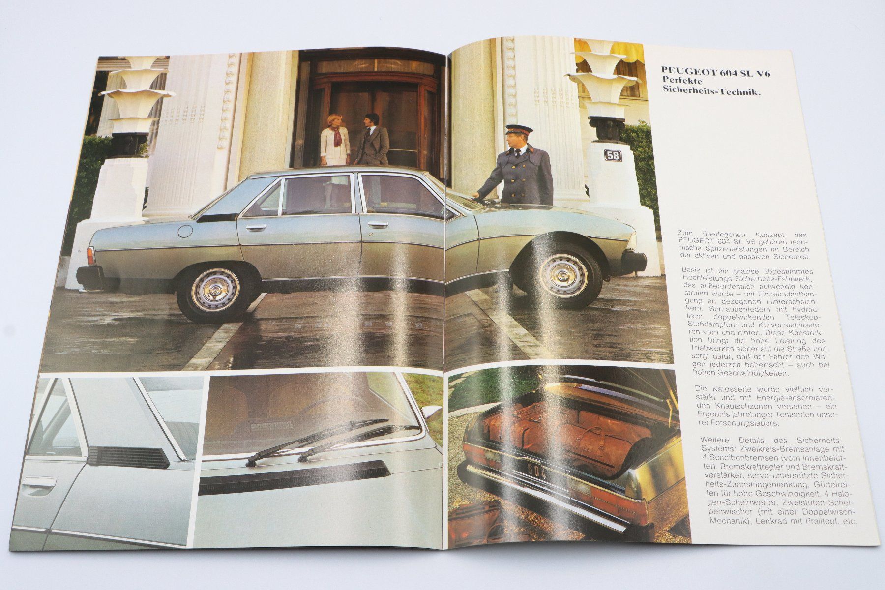 Peugeot Documenti: Peugeot 604 1977 Prospekt – Usato da Bühl b.Aarberg venduto da Collectorpassions 6