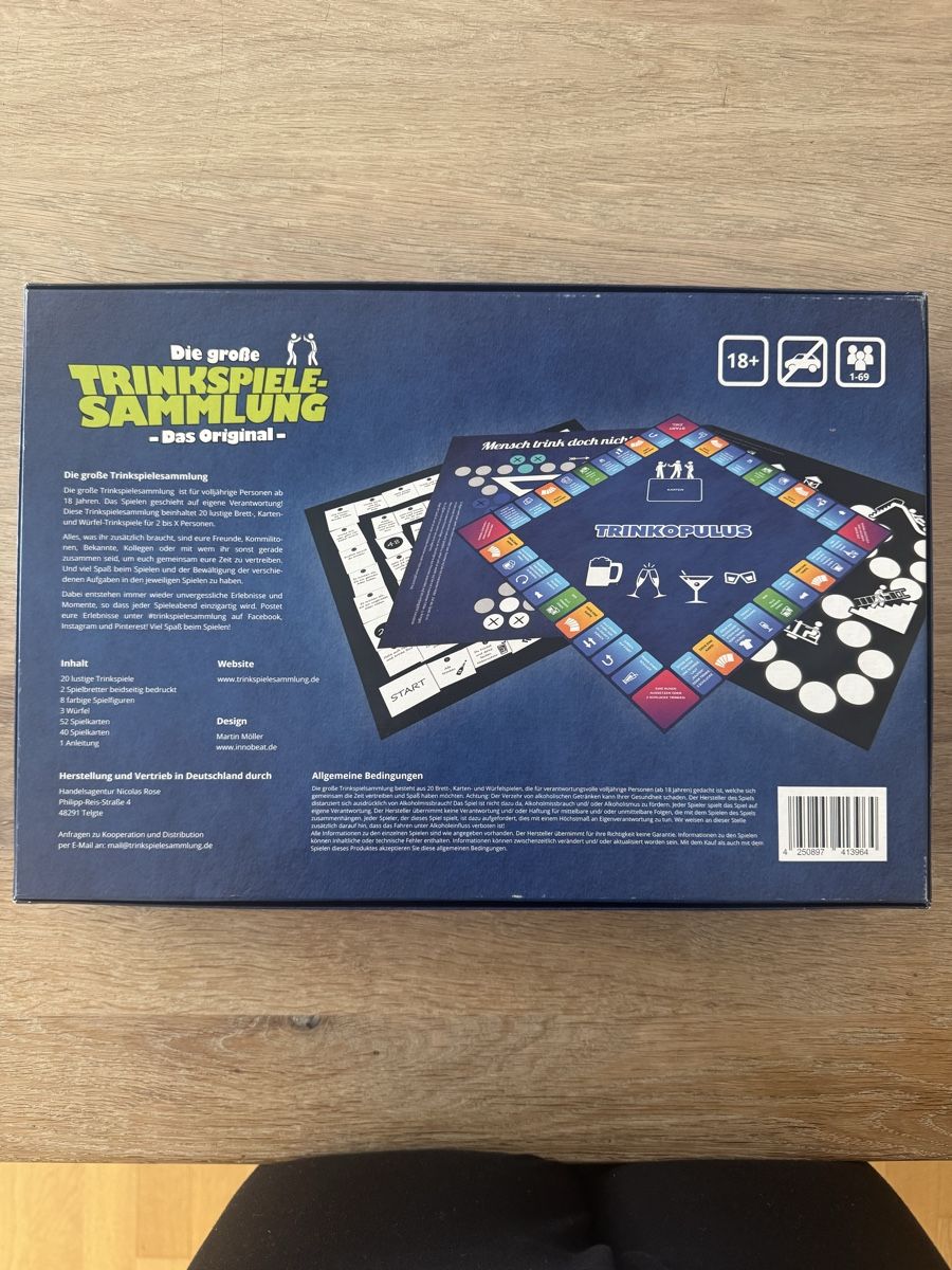 Jeux: Die grosse Trinkspiele-Sammlung – D'occasion à Urdorf par Madl11 2