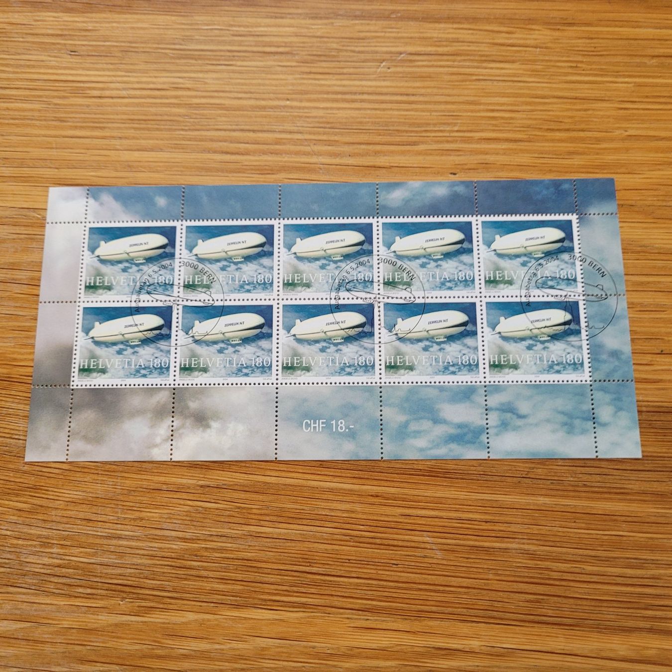Alle Briefmarken: Kleinbogen CH ET Feuillet CH ET Bern 2004 – Gebraucht aus Biel/Bienne von Destockweb
