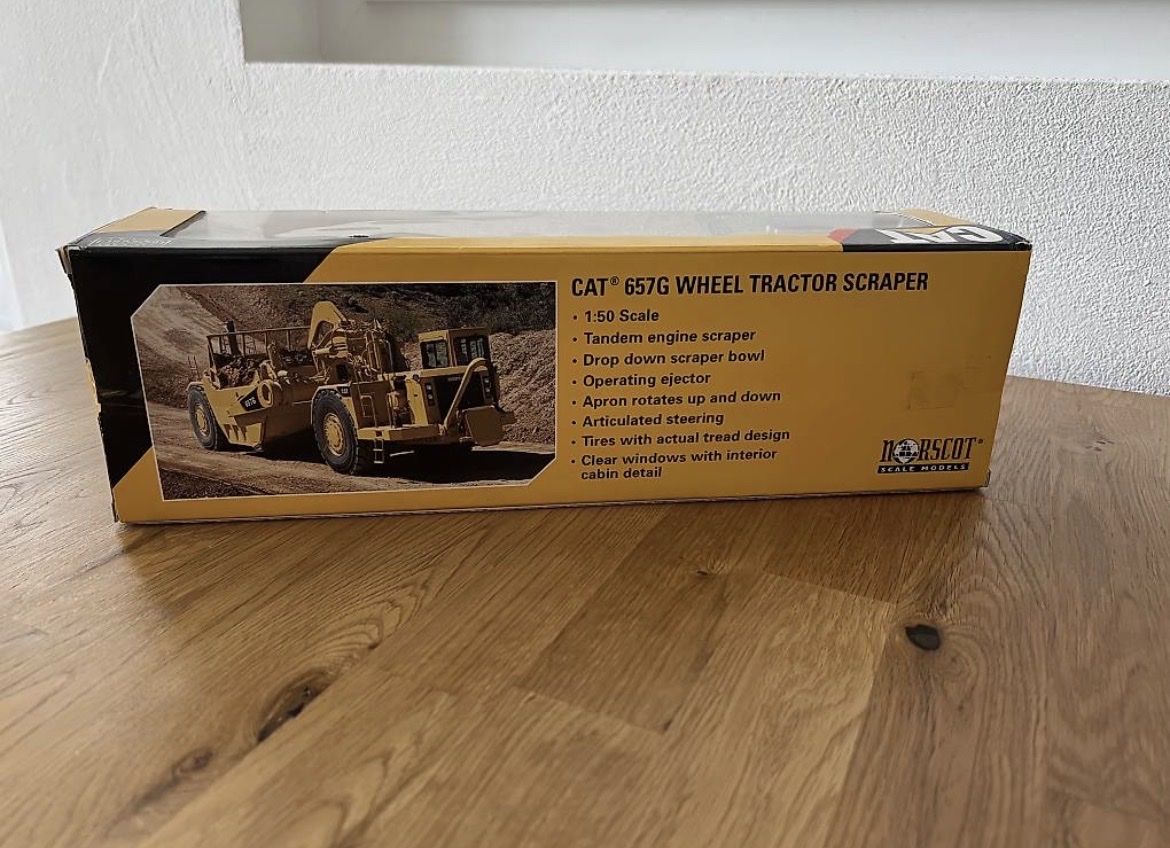 Modellini d'auto: CAT 657G Schürfzug – Nuovo e nell'imballaggio originale da Tumegl/Tomils venduto da tbottoni 1