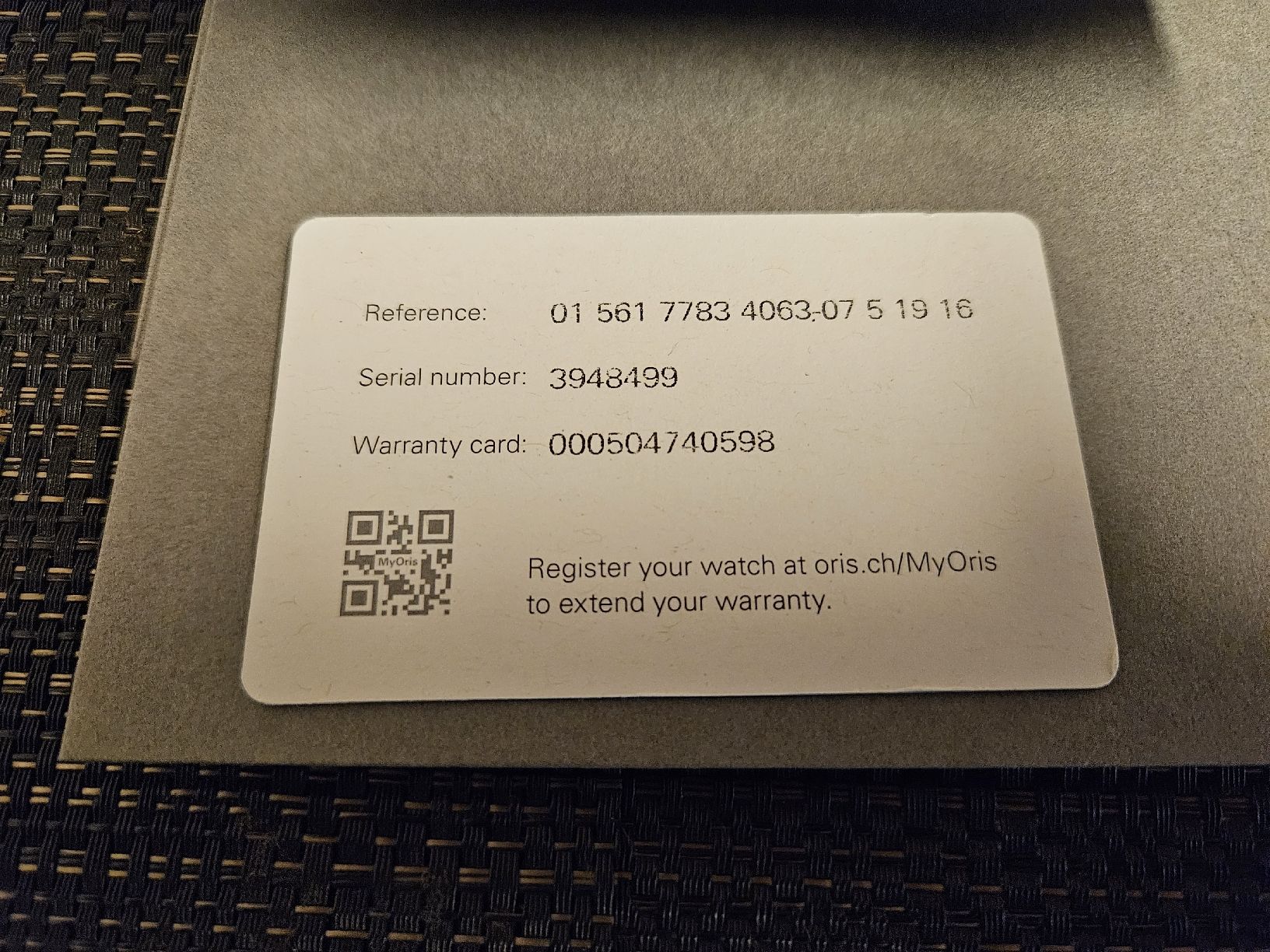 Oris Orologi: Oris Rectangular anthrazit Full Set inkl. zus. Band – Nuovo (secondo la descrizione) da Oensingen venduto da Huggybear24 2
