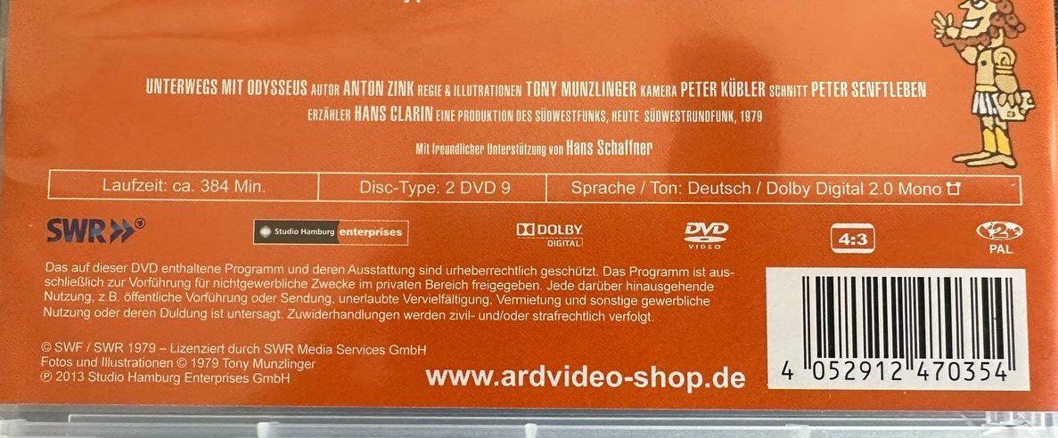 Tutti i DVDs: Odysseus - Die komplette Serie – Usato da Beringen venduto da Mantafisch1 2