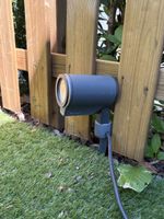 Gartenlampe Spot Lampe dunkelgrau gebraucht