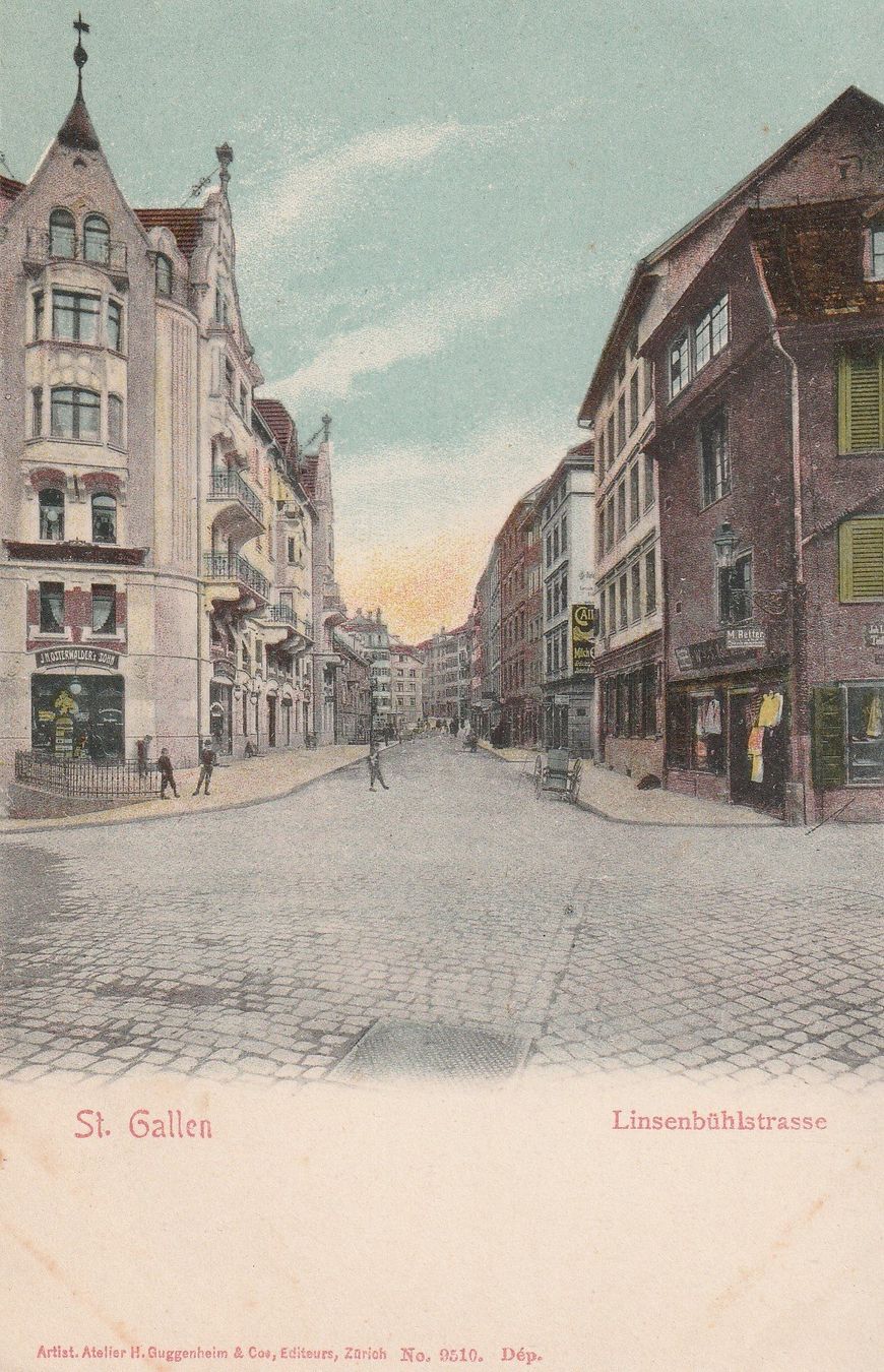 Cartoline postali: St.Gallen-Linsenbühlstrasse-Karte ungelaufen – Usato da uttwil venduto da Koehlerfred