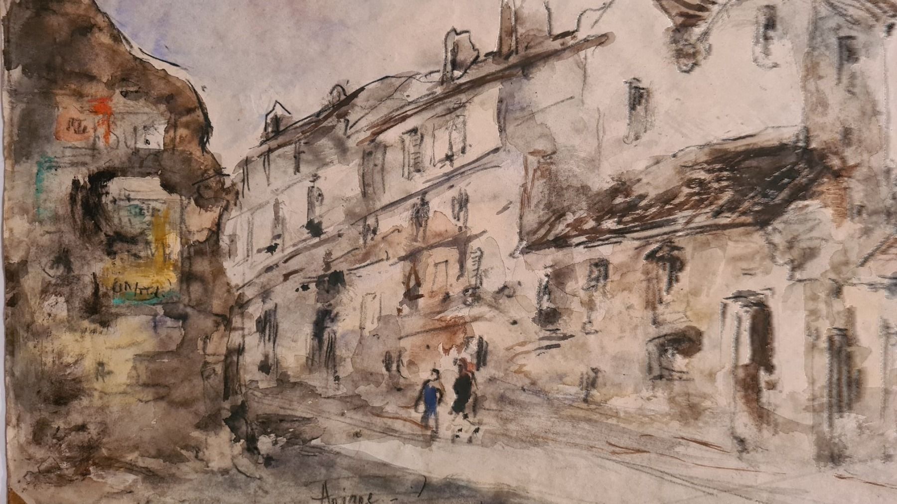 Gemälde: Herbert Meyer 1882-1960 Orig. Aqu. Paris – Gebraucht aus Emmenbrücke von Kunstankaufverkauf9 1