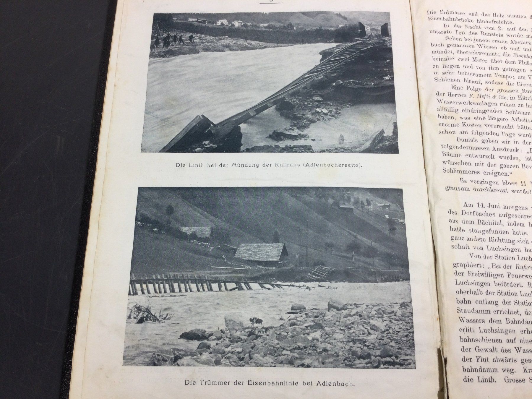 Cartoline postali: Die Wasser- Katastrophe im Kanton Glarus von 1910 – Usato da Wangen SZ venduto da kuriosum12 1