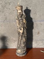 Vintage Chinese Carved Figurine, Scholar Statue - Detailed