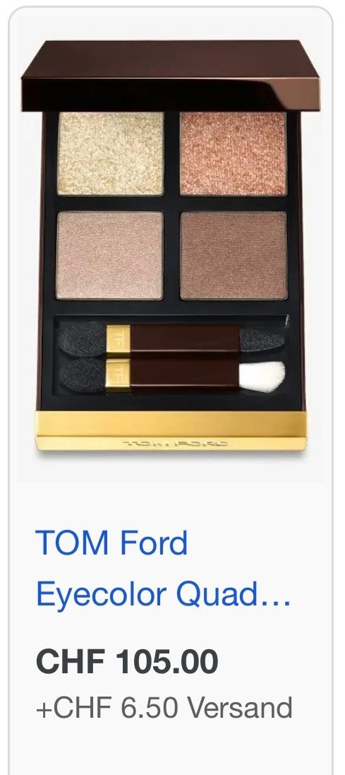 Tom Ford Make-up: TOM FORD Lidschatten Palette Quad – Usato da Rüfenacht BE venduto da Milena_1 1