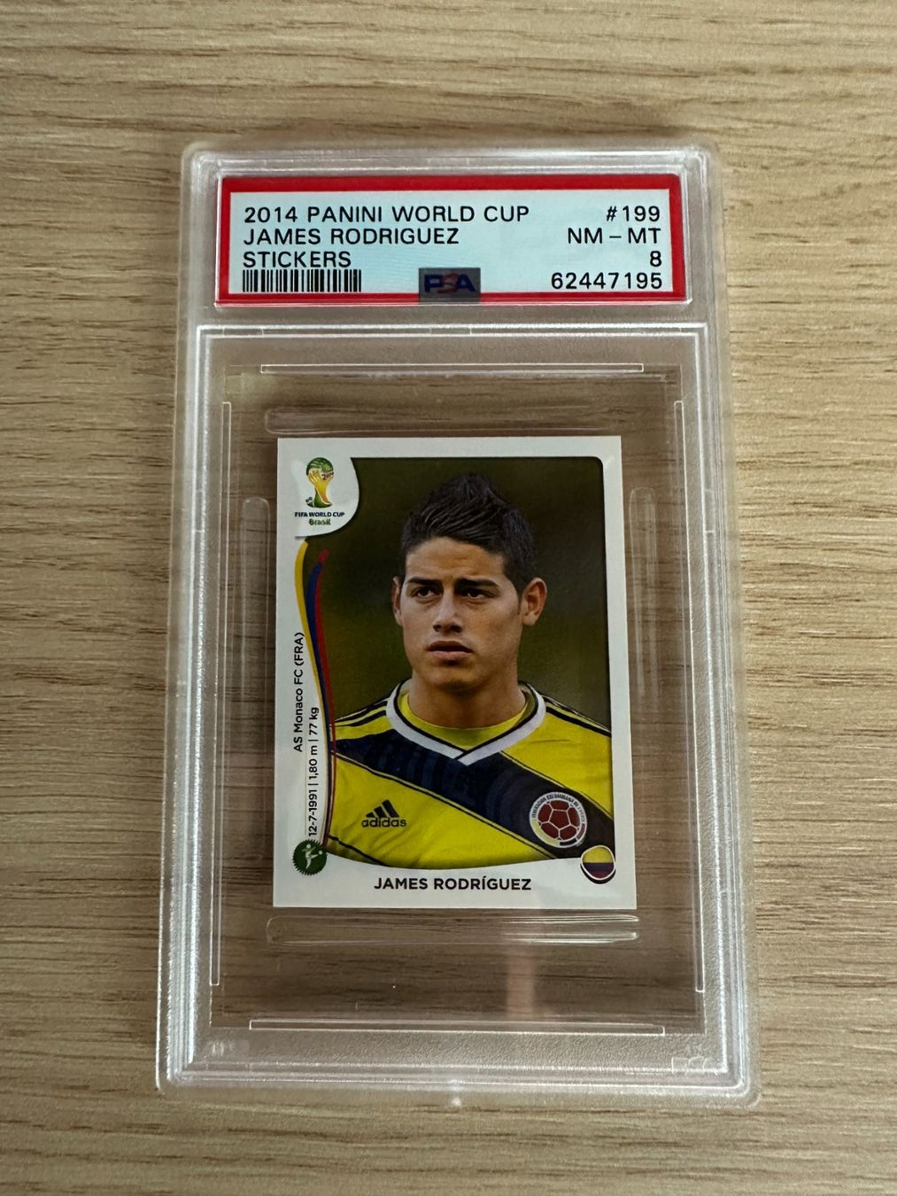 Panini Carte collezionabili: James Rodriguez Panini World Cup 2014 Sticker PSA 8 – Nuovo (secondo la descrizione) da Hagendorn venduto da Pokecollectorch