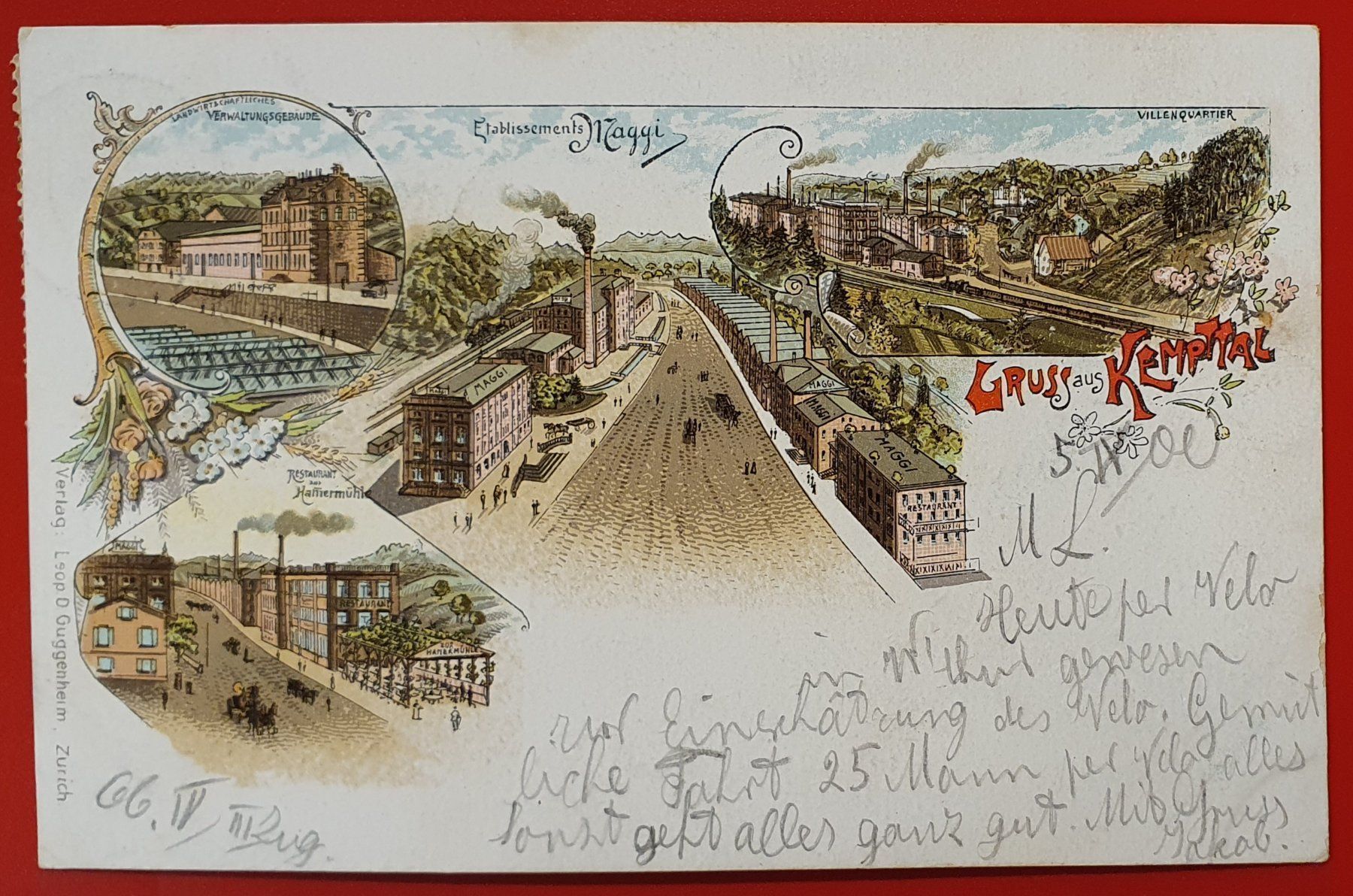 Cartoline postali: Gruss aus Kempttal 1900 – Usato da Kreuzlingen venduto da Rschweiz1